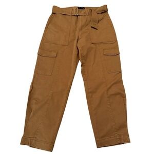 Banana Republic Belted Cargo Pants Tan Size 10 High Rise Utility